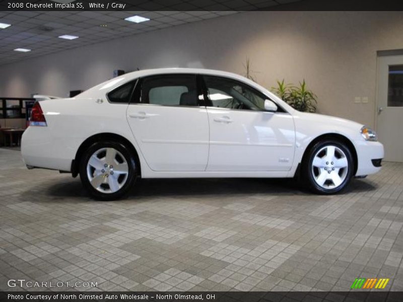 White / Gray 2008 Chevrolet Impala SS