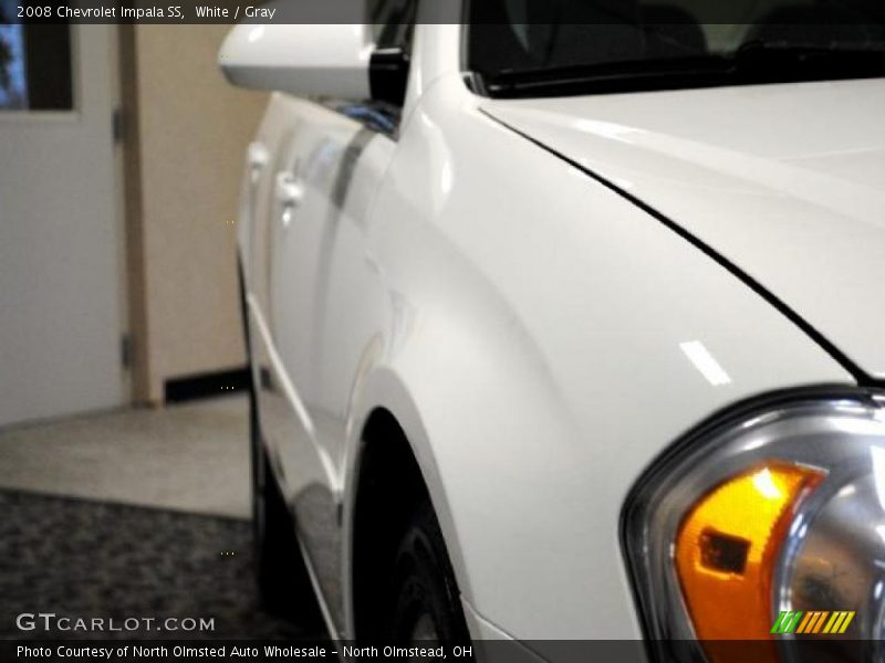 White / Gray 2008 Chevrolet Impala SS