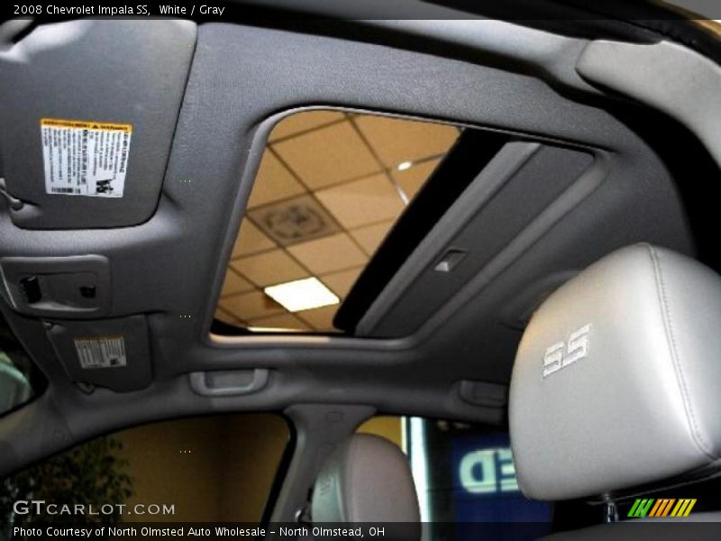 White / Gray 2008 Chevrolet Impala SS