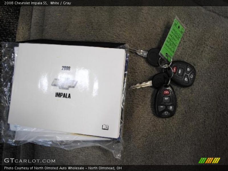 White / Gray 2008 Chevrolet Impala SS