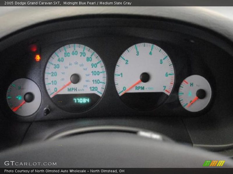 Midnight Blue Pearl / Medium Slate Gray 2005 Dodge Grand Caravan SXT