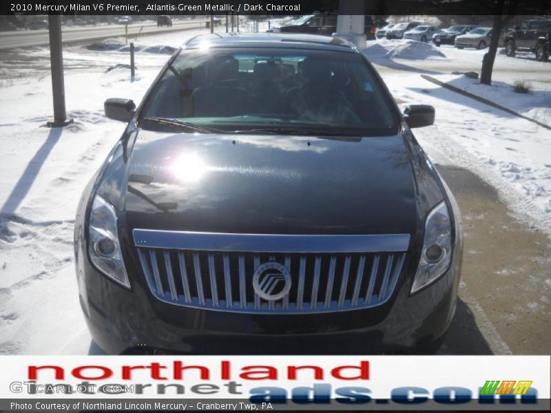 Atlantis Green Metallic / Dark Charcoal 2010 Mercury Milan V6 Premier