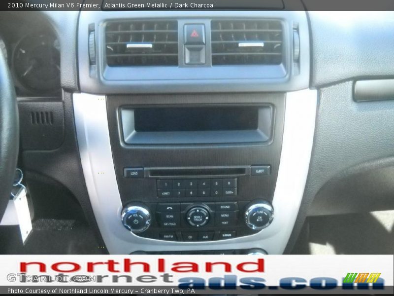 Atlantis Green Metallic / Dark Charcoal 2010 Mercury Milan V6 Premier