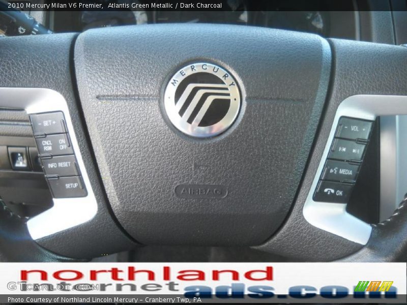 Atlantis Green Metallic / Dark Charcoal 2010 Mercury Milan V6 Premier