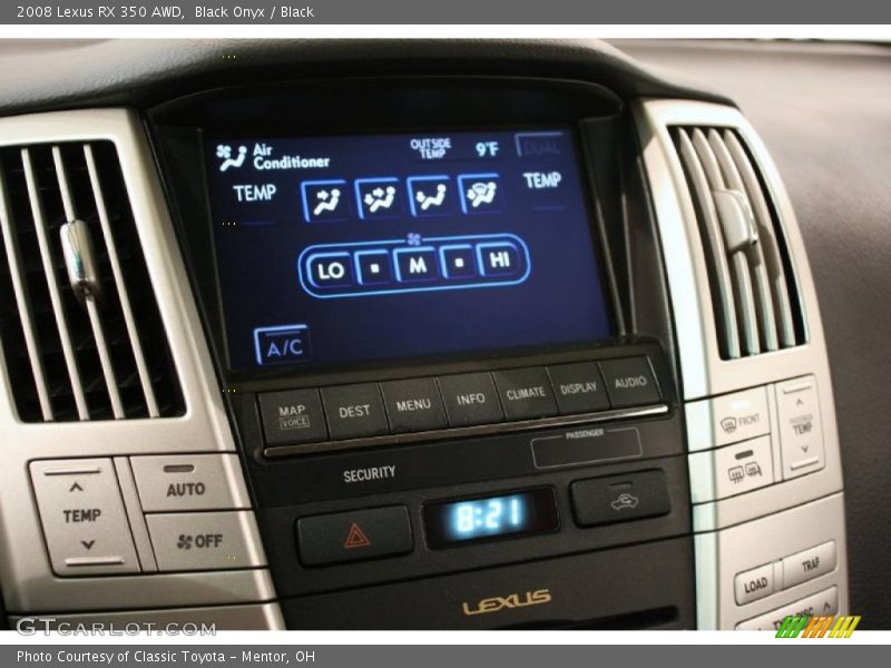 Black Onyx / Black 2008 Lexus RX 350 AWD