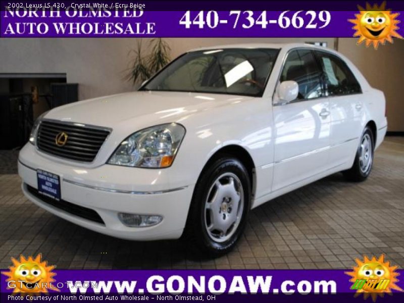 Crystal White / Ecru Beige 2002 Lexus LS 430