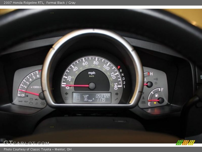 Formal Black / Gray 2007 Honda Ridgeline RTL