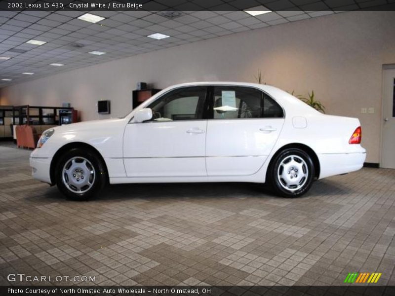 Crystal White / Ecru Beige 2002 Lexus LS 430