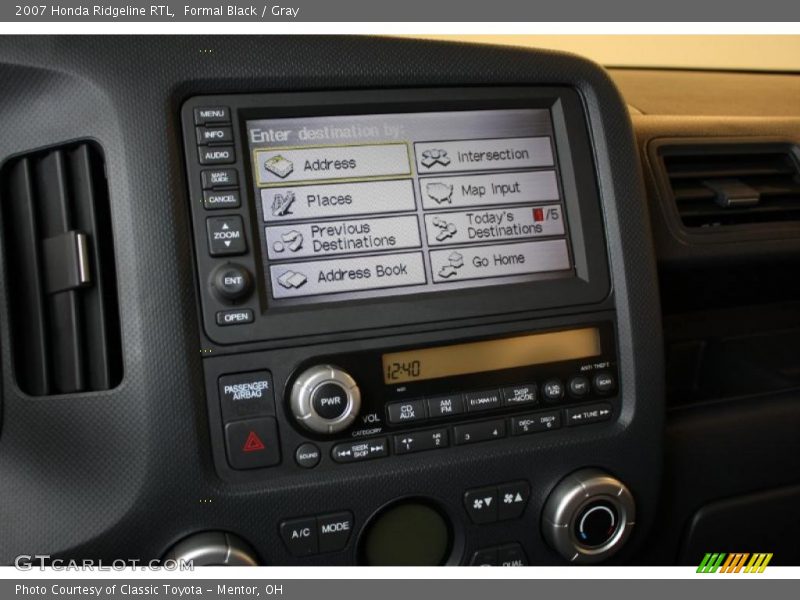 Formal Black / Gray 2007 Honda Ridgeline RTL