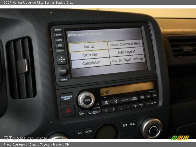 Formal Black / Gray 2007 Honda Ridgeline RTL