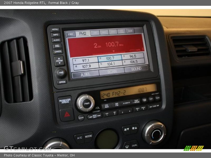 Formal Black / Gray 2007 Honda Ridgeline RTL