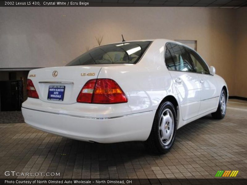 Crystal White / Ecru Beige 2002 Lexus LS 430