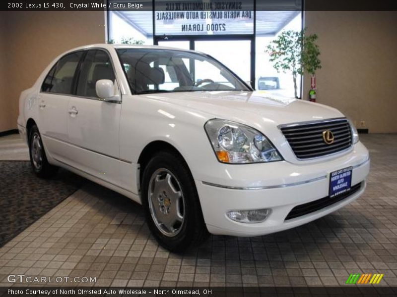 Crystal White / Ecru Beige 2002 Lexus LS 430