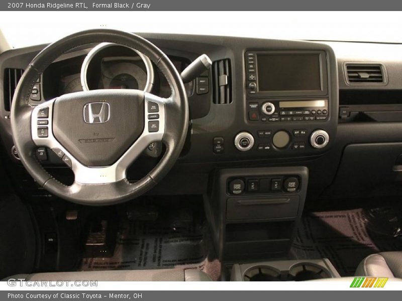 Formal Black / Gray 2007 Honda Ridgeline RTL