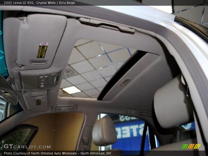 Crystal White / Ecru Beige 2002 Lexus LS 430