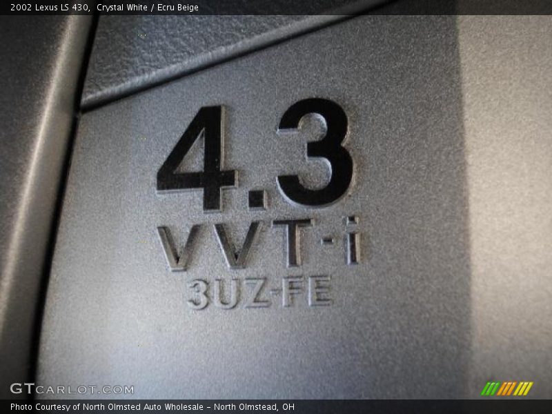 Crystal White / Ecru Beige 2002 Lexus LS 430