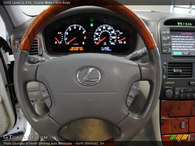 Crystal White / Ecru Beige 2002 Lexus LS 430