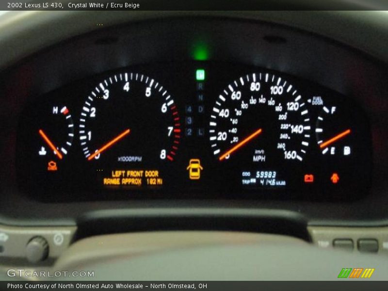 Crystal White / Ecru Beige 2002 Lexus LS 430