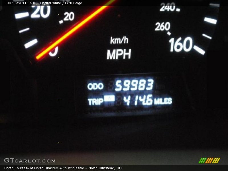 Crystal White / Ecru Beige 2002 Lexus LS 430