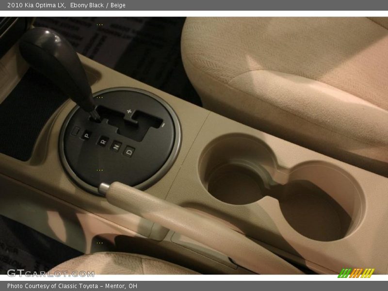Ebony Black / Beige 2010 Kia Optima LX