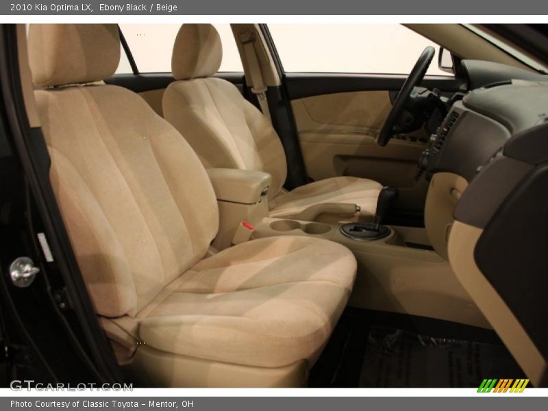 Ebony Black / Beige 2010 Kia Optima LX