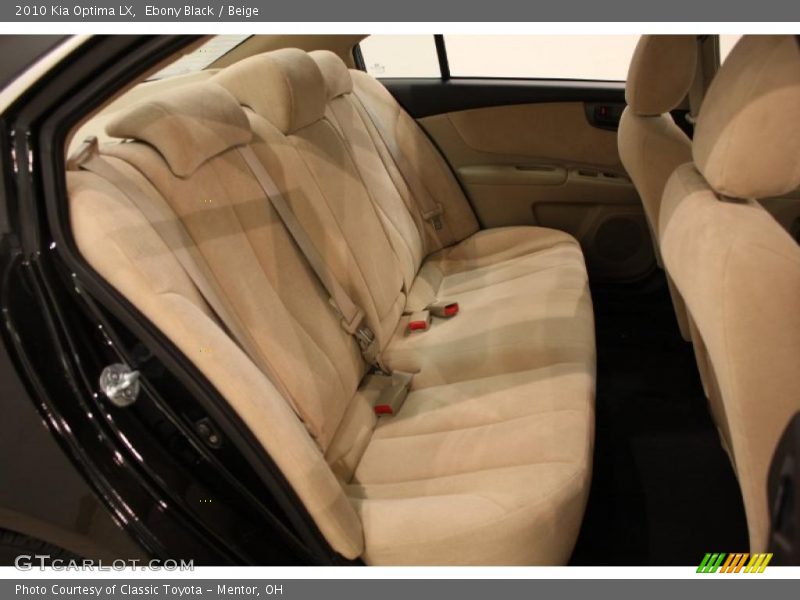 Ebony Black / Beige 2010 Kia Optima LX