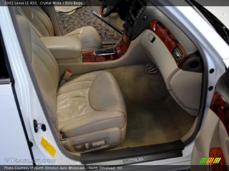 Crystal White / Ecru Beige 2002 Lexus LS 430