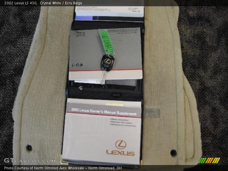 Crystal White / Ecru Beige 2002 Lexus LS 430