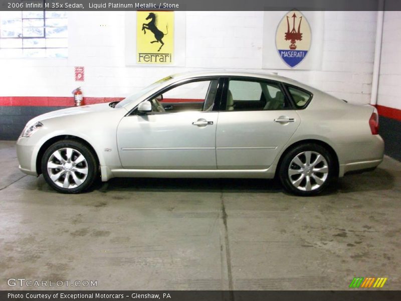 Liquid Platinum Metallic / Stone 2006 Infiniti M 35x Sedan