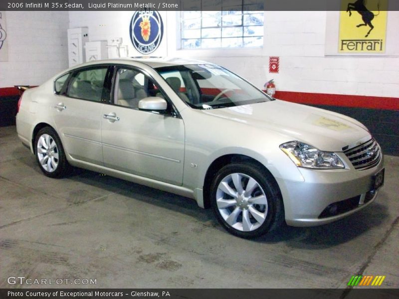 Liquid Platinum Metallic / Stone 2006 Infiniti M 35x Sedan