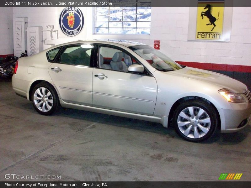 Liquid Platinum Metallic / Stone 2006 Infiniti M 35x Sedan