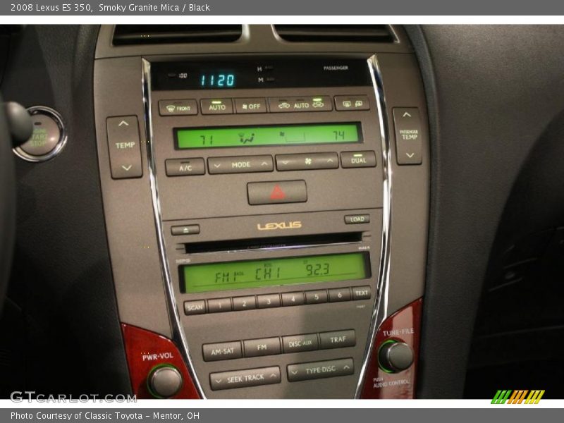 Smoky Granite Mica / Black 2008 Lexus ES 350