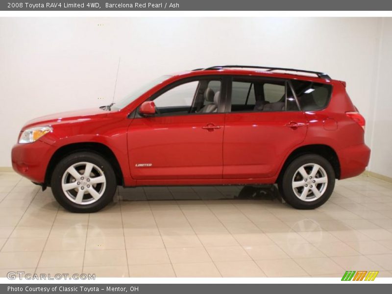 Barcelona Red Pearl / Ash 2008 Toyota RAV4 Limited 4WD