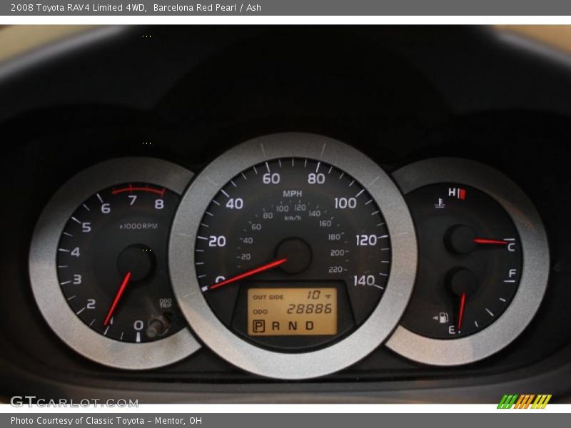 Barcelona Red Pearl / Ash 2008 Toyota RAV4 Limited 4WD