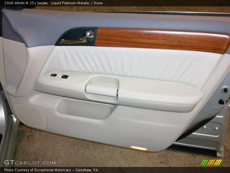 Liquid Platinum Metallic / Stone 2006 Infiniti M 35x Sedan