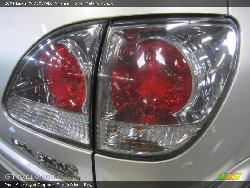 Millennium Silver Metallic / Black 2001 Lexus RX 300 AWD