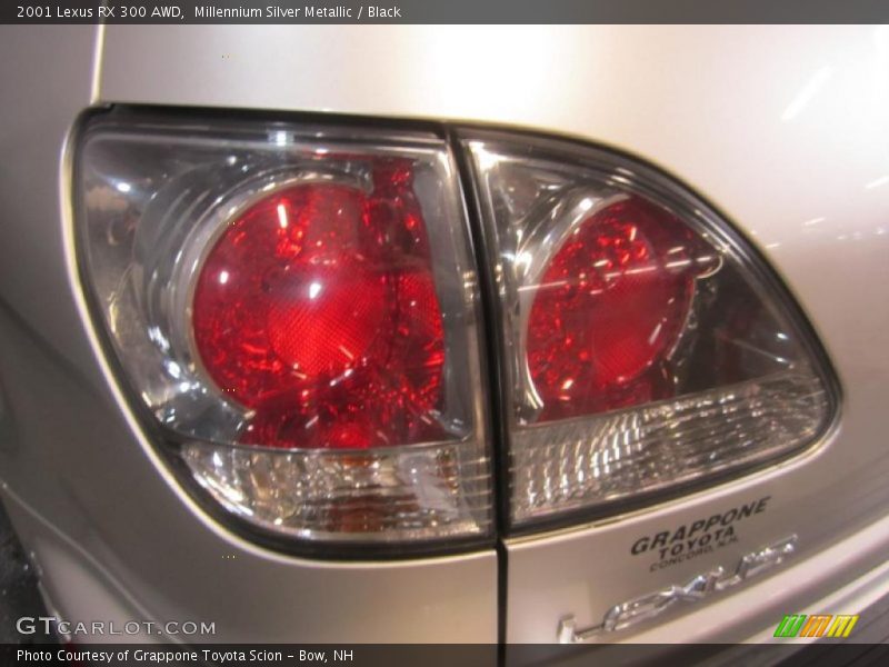 Millennium Silver Metallic / Black 2001 Lexus RX 300 AWD