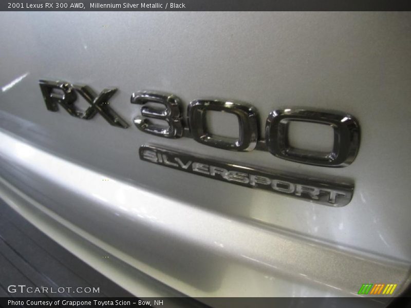 Millennium Silver Metallic / Black 2001 Lexus RX 300 AWD
