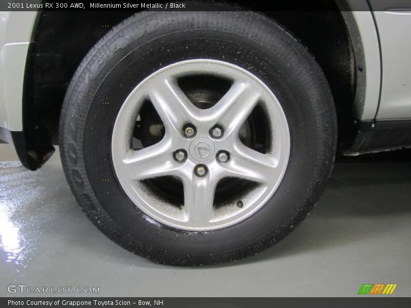 Millennium Silver Metallic / Black 2001 Lexus RX 300 AWD
