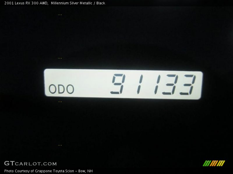 Millennium Silver Metallic / Black 2001 Lexus RX 300 AWD