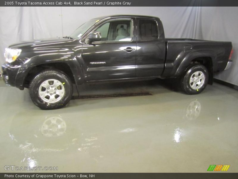 Black Sand Pearl / Graphite Gray 2005 Toyota Tacoma Access Cab 4x4