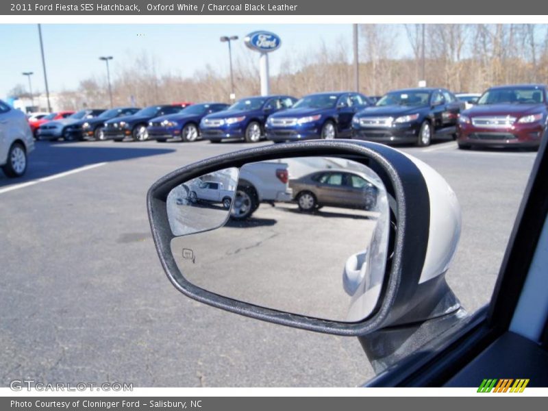 Oxford White / Charcoal Black Leather 2011 Ford Fiesta SES Hatchback