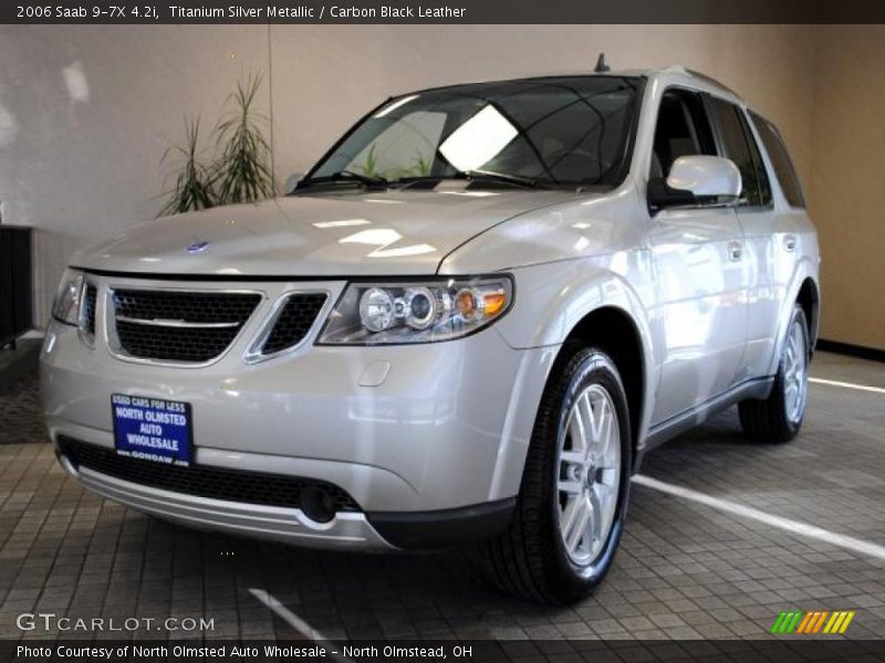 Titanium Silver Metallic / Carbon Black Leather 2006 Saab 9-7X 4.2i