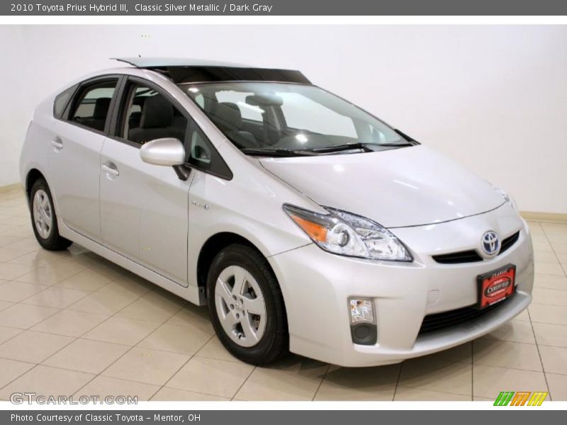 Classic Silver Metallic / Dark Gray 2010 Toyota Prius Hybrid III