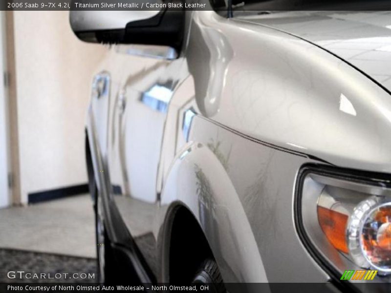 Titanium Silver Metallic / Carbon Black Leather 2006 Saab 9-7X 4.2i