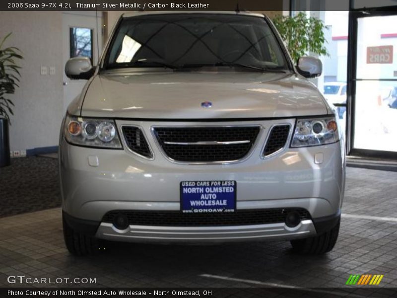 Titanium Silver Metallic / Carbon Black Leather 2006 Saab 9-7X 4.2i
