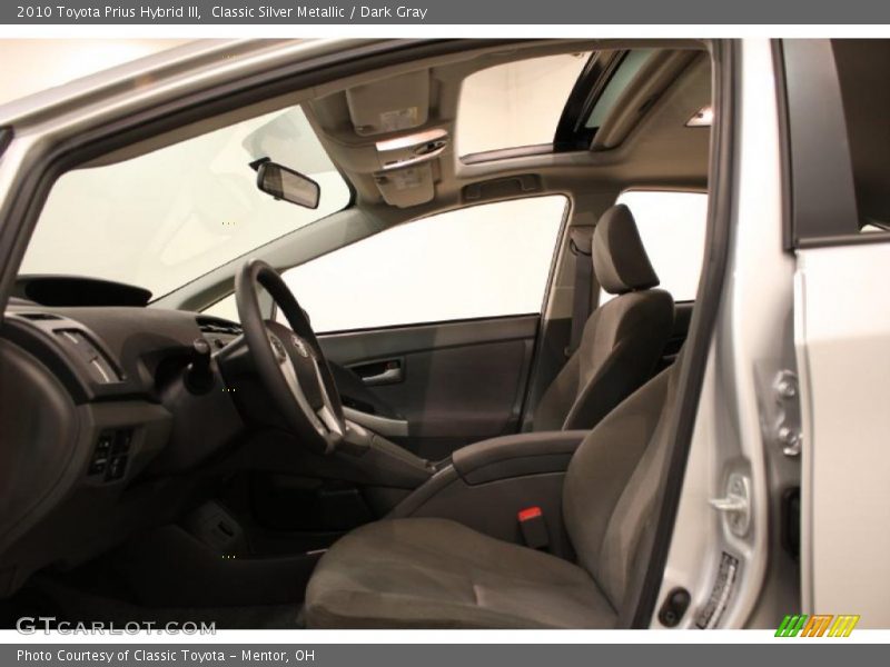 Classic Silver Metallic / Dark Gray 2010 Toyota Prius Hybrid III
