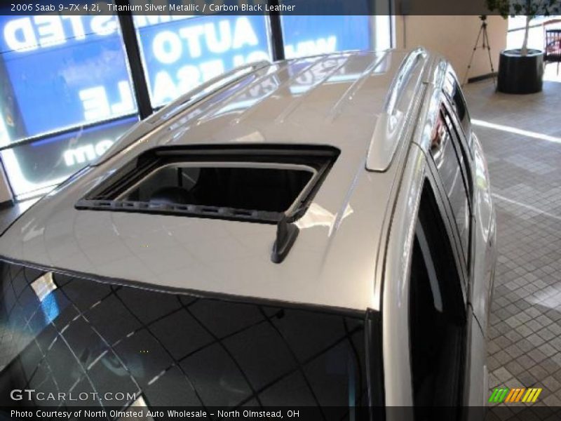 Titanium Silver Metallic / Carbon Black Leather 2006 Saab 9-7X 4.2i