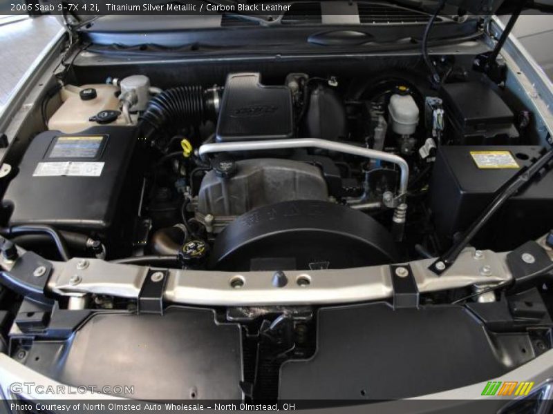 Titanium Silver Metallic / Carbon Black Leather 2006 Saab 9-7X 4.2i