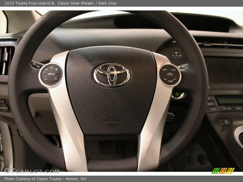 Classic Silver Metallic / Dark Gray 2010 Toyota Prius Hybrid III